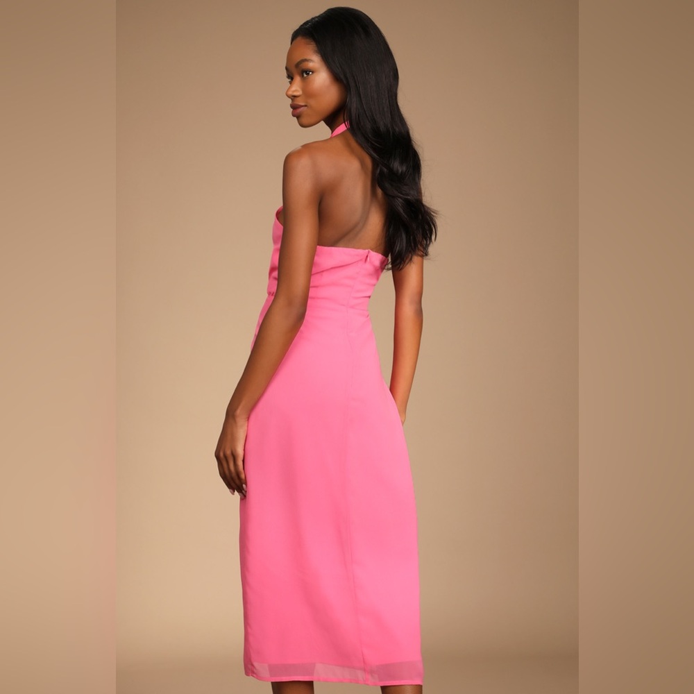 NWT Lulus halter midi dress - Picture 2 of 11